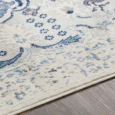 Kingussie 9x12 White/Blue Boho Rug - Clearance