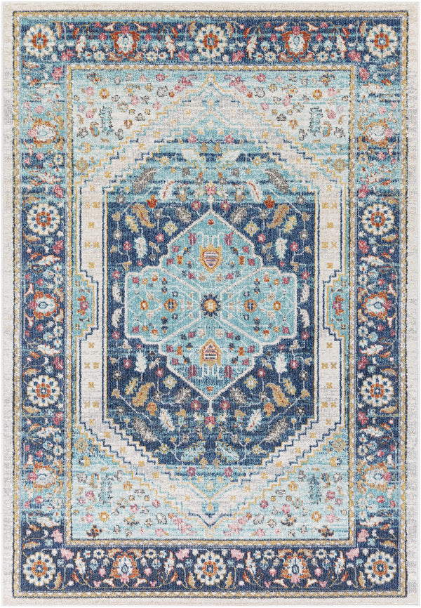 Knowle 8x10 Traditional Blue Rug - Clearance