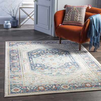 Knowle 8x10 Traditional Blue Rug - Clearance