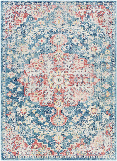 Hemingbrough Red&Blue Medallion Rug - Promo