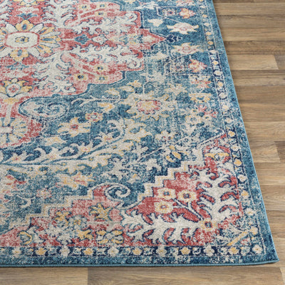 Hemingbrough Red&Blue Medallion Rug - Promo