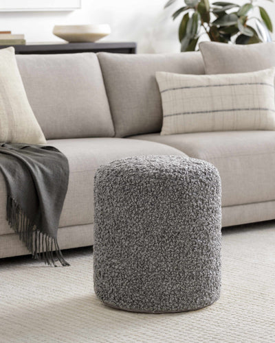 Kamarpukur Knitted Gray Ottoman Pouf