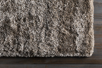 Sandbach Solid Gray Shag Rug