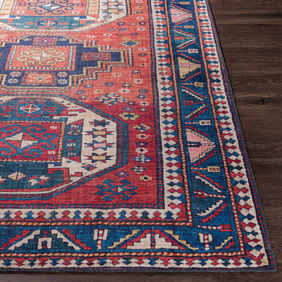 Kodiak Red&Blue Oriental Area Rug