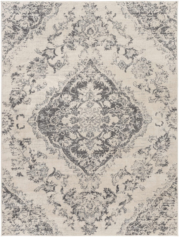 Wallsburg Cream&Gray Medallion Area Rug