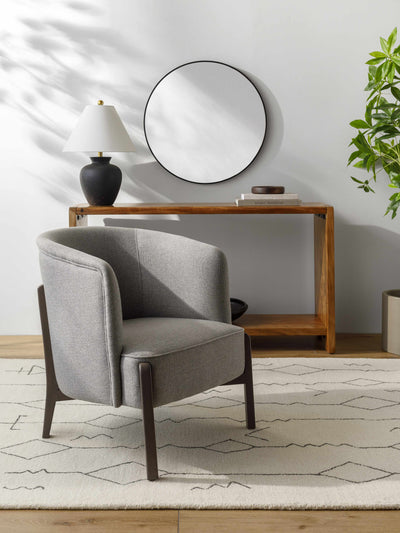 Karabulak Modern Gray Tub Accent Chair