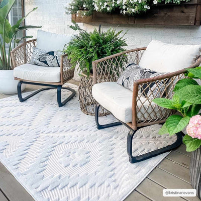 Diep Cream Outdoor Rug - Clearance