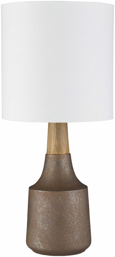 Kumlu Ribbed Ceramic White Table Lamp