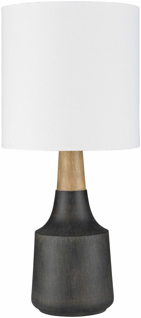 Canayan Black and Natural Resin Table Lamp