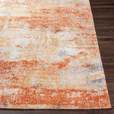 Kugluktuk Abstract Rust Red Performance Rug