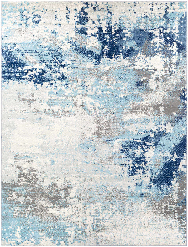 Kuluin Contemporary Blue Area Rug