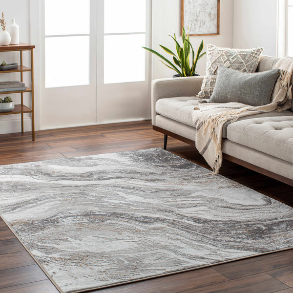 Kwale Beige Marble Rug - Clearance