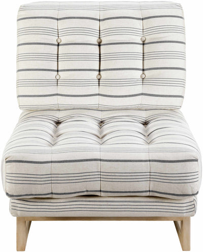 Kitanagoya Taupe Armless Accent Chair