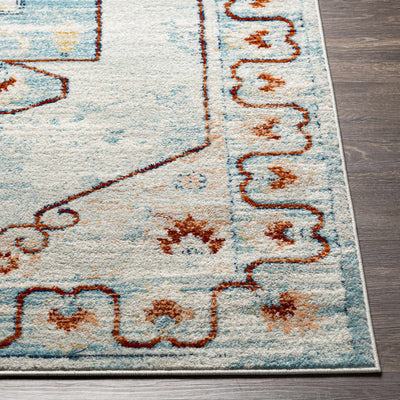 Tagusao Blue & Rust Area Rug - Clearance