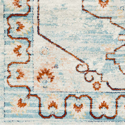 Tagusao Blue & Rust Area Rug - Clearance