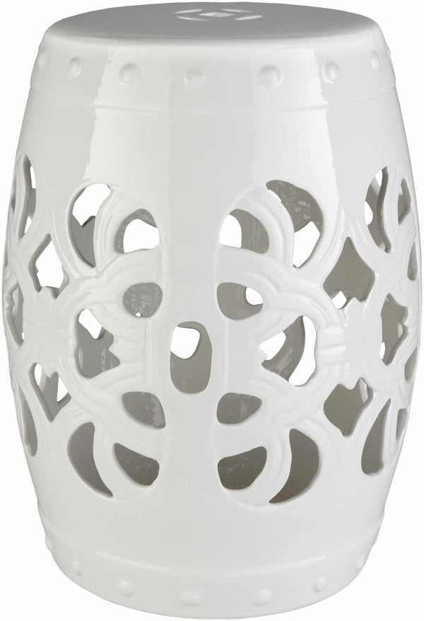 Lalauigan White Ceramic Stool Table