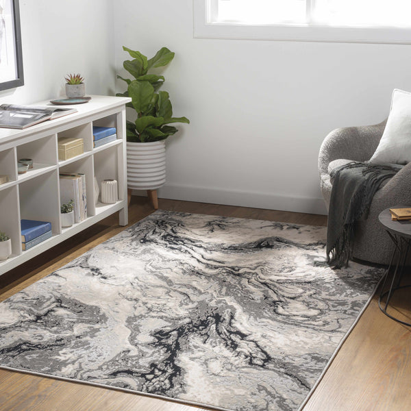 Lawigan Gray Marble Rug - Clearance