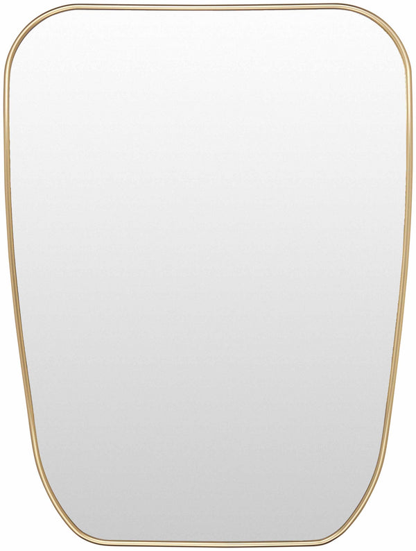 Orbassano Gold Frame Round Mirror