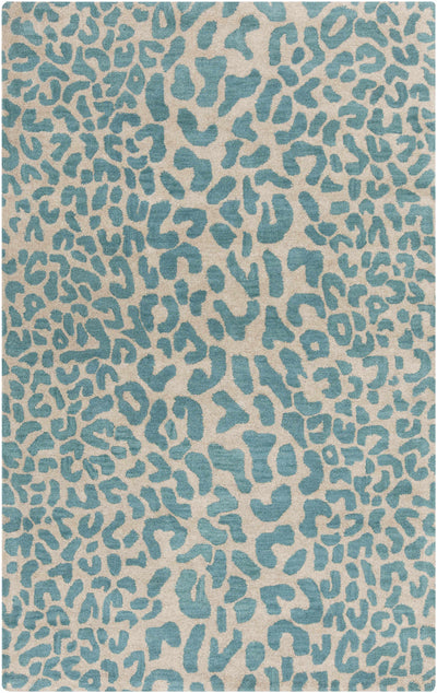 Lockbourne Leopard Print Area Rug