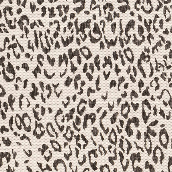 Alderbury White Leopard Print Rug