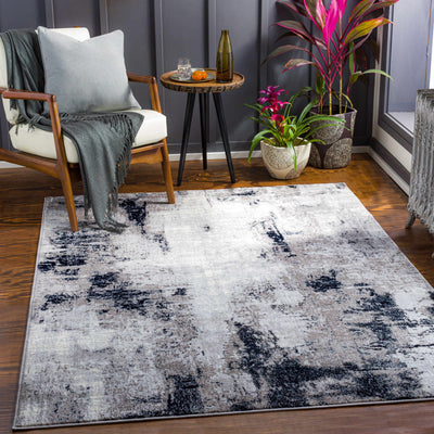 Limao Abstract Denim Area Rug