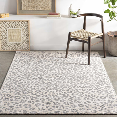 Beige Liversedge Leopard Print Area Rug