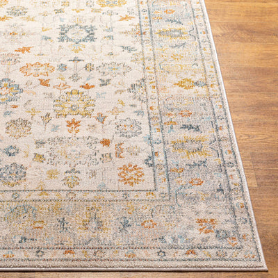 Lilliput Beige Floral Area Rug - Clearance