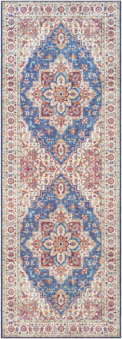 Kapaa Blue Medallion Rug - Clearance