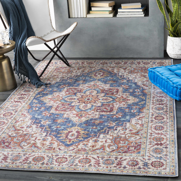 Kapaa Blue Medallion Rug - Clearance