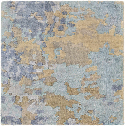 Lansdale Abstract Blue Premium Wool Rug