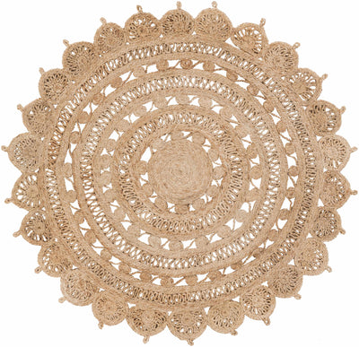 Longville Round Jute Rug - Clearance