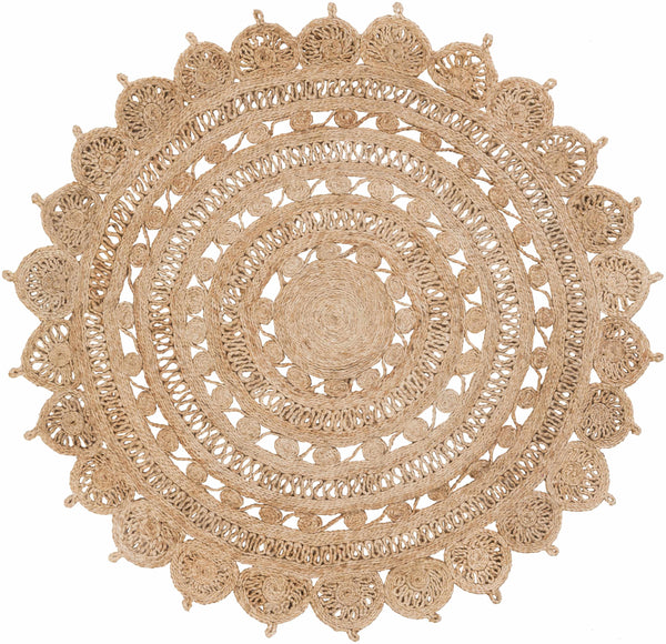 Longville Round Jute Rug - Clearance