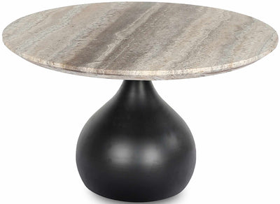 Lerrnavan Modern Black Pedestal Coffee Table