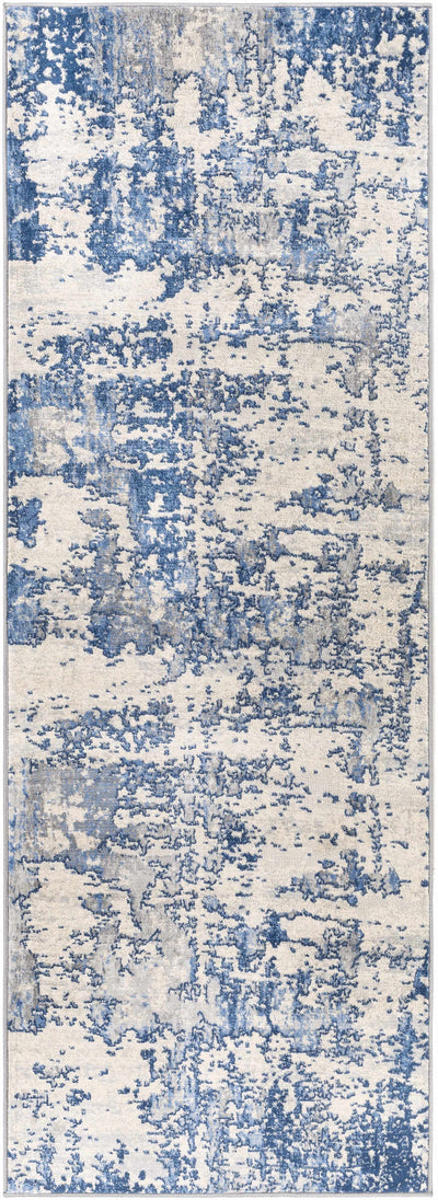 Lubao Blue Contemporary Rug