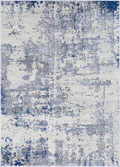 Lubao Blue Contemporary Rug