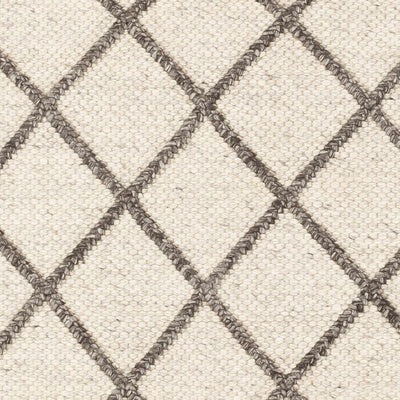 Syosset Cream/Brown Trellis Wool&Viscose Rug - Clearance