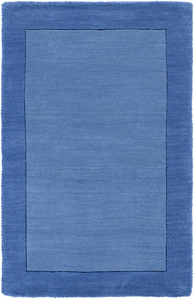 Macedon Blue Bordered Wool Rug