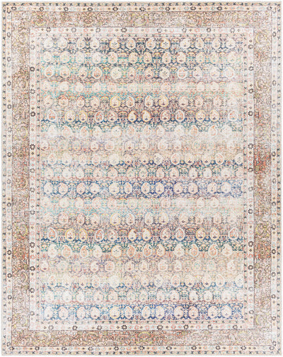 Rust Maligaya Distressed Washable Area Rug - Clearance