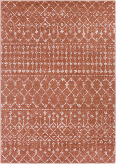 Vicksburg Coral Red All Over Pattern Rug