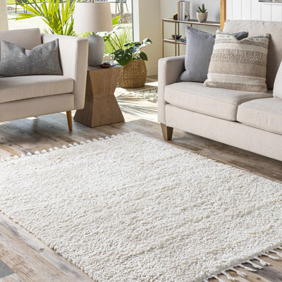 Mampurog Solid Cream 5x7 Rug - Clearance