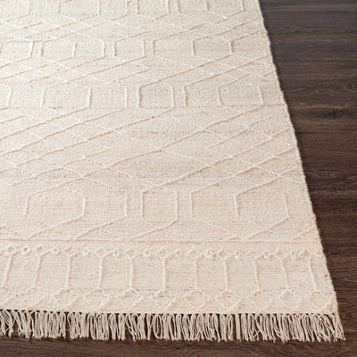 Manby Beige Jute Wool Blend Area Rug