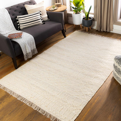 Manby Beige Jute Wool Blend Area Rug