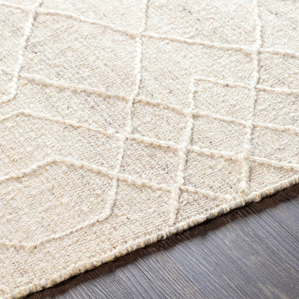 Manby Beige Jute Wool Blend Area Rug