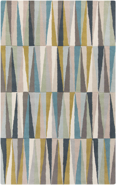 Mathiston Geometric Triangles Wool Rug