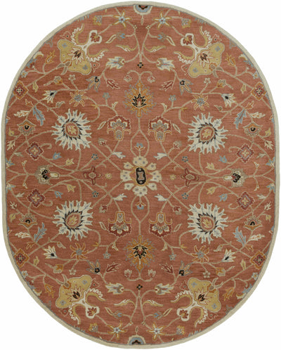 Logville Hand Tufted Rust 1119 Wool Rug