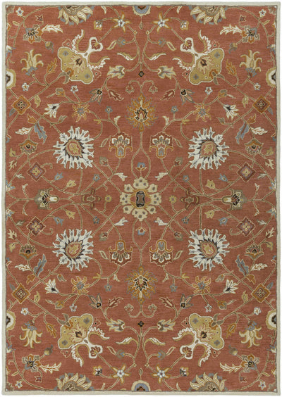 Logville Hand Tufted Rust 1119 Wool Rug