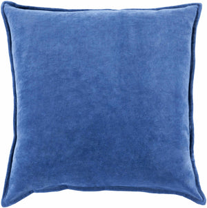 Meadowlands Blue Square Throw Pillow