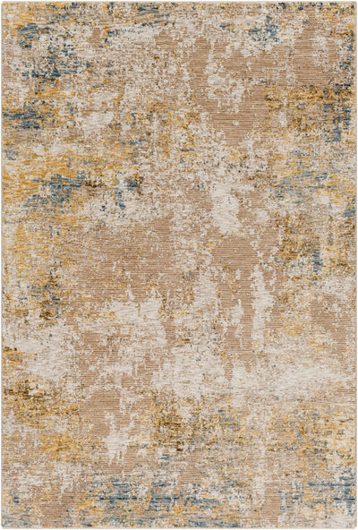 Meads Abstract Mustard Area Rug