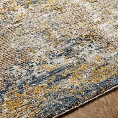 Meads Abstract Mustard Area Rug