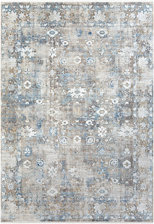 Meggett Distressed Viscose Area Rug